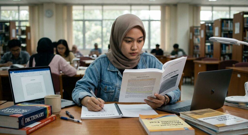 gambar orang membaca arti pemahaman pembaca